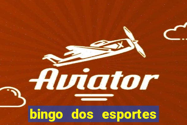 bingo dos esportes para imprimir